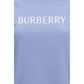 Burberry Blue Cotton T-Shirt