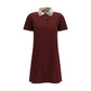 Burberry Bordeaux Cotton Casual Dress