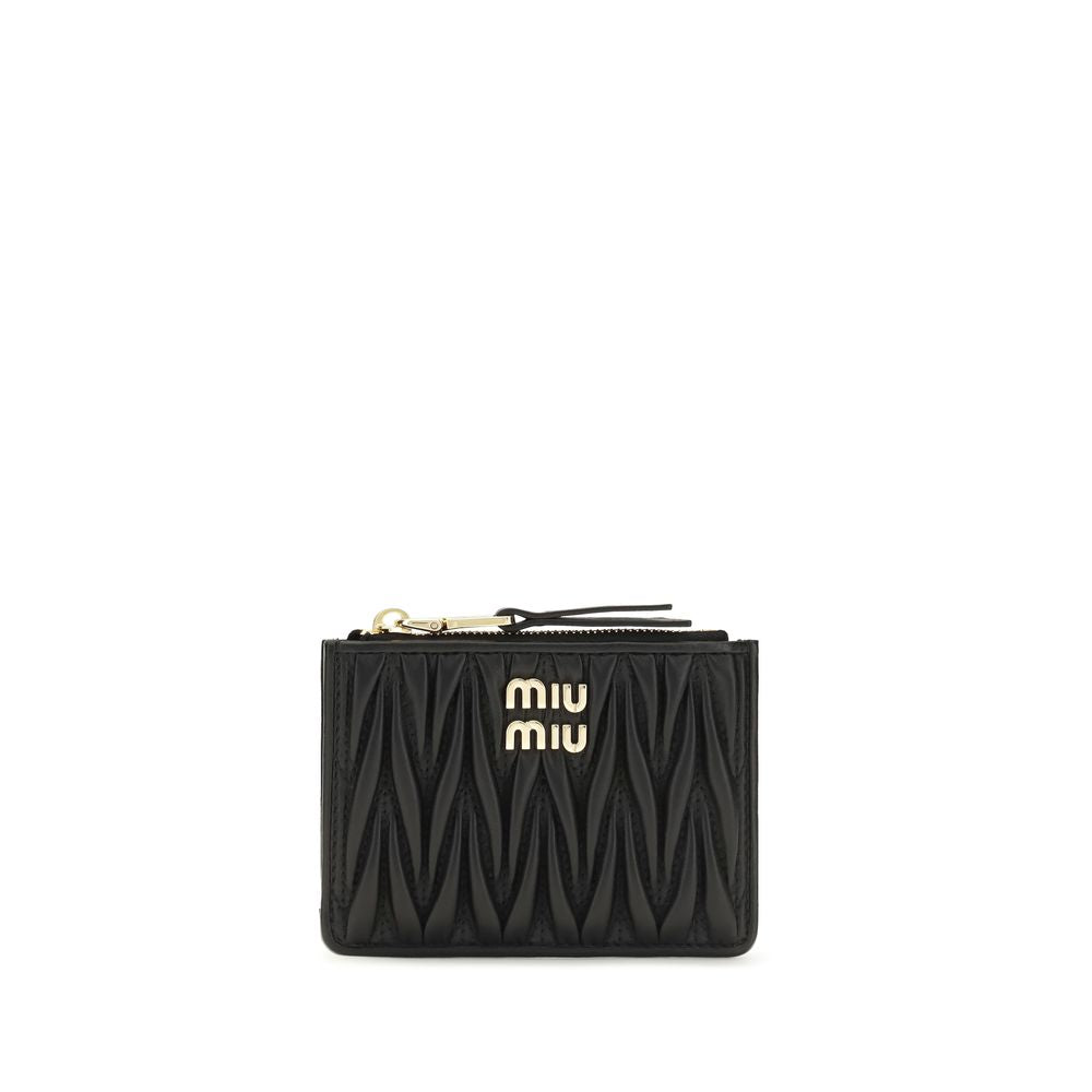 Miu Miu Black Lamb Ovis Aries Aries Wallet
