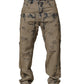 Dolce & Gabbana Beige Bleached Deconstructed Men Denim Jeans