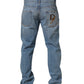 Dolce & Gabbana Light Blue Washed MidWaist Classic Denim Jeans