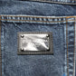 Dolce & Gabbana Dark Blue Washed Mid Waist Straight Men Denim Jeans
