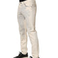 Dolce & Gabbana Beige Tie Dye Cotton Straight Men Denim Jeans