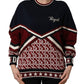 Dolce & Gabbana Blue Red Paneled 'Royals' Patch Sweatshirt Sweater