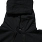Dolce & Gabbana BlackWhite Appliqué Hooded Sweatshirt Sweater