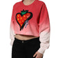 Dolce & Gabbana Multicolor StrawberryPrint Sweatshirt Sweater
