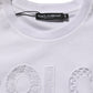 Dolce & Gabbana White Logo Round Neck Sleeveless T-shirt