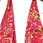 Dolce & Gabbana Red Paisley Silk Halter Neck Crop Tank Top