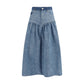 Ganni Blue Denim Skirt