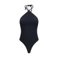 Jacquemus Black Polyamide One-Piece Swimsuit