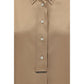 Brunello Cucinelli Beige Silk Shortsleeve Shirt