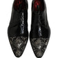 Dolce & Gabbana Black Embellished Derby Dress Formal Shoes