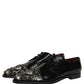 Dolce & Gabbana Black Embellished Derby Dress Formal Shoes