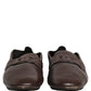 Dolce & Gabbana Brown Deerskin Leather Driver Loafers Shoes