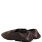 Dolce & Gabbana Brown Deerskin Leather Driver Loafers Shoes