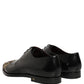 Dolce & Gabbana Black Embellished Derby Dress Formal Shoes
