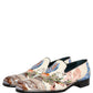 Dolce & Gabbana Multicolor Sequin Embroidered Loafers Shoes