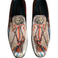 Dolce & Gabbana Multicolor Lion Print Slip On Loafers Shoes