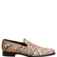 Dolce & Gabbana Gold Brocade Baroque Men Loafers Shoes