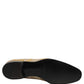 Dolce & Gabbana Gold Floral Print Jacquard Men Loafers Shoes