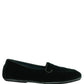 Dolce & Gabbana Green Velvet Slip On Men Flats Loafers Shoes