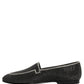 Dolce & Gabbana Black Crystal Embellished Men Loafers Shoes