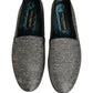 Dolce & Gabbana Gray Lurex Glitter Men Dress Loafers Shoes