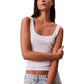 Calvin Klein Jeans White Cotton Tank Tops