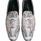 Dolce & Gabbana Multicolor Velvet Baroque Dress Loafers Shoes