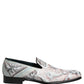 Dolce & Gabbana Multicolor Velvet Baroque Dress Loafers Shoes