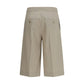 Max Mara Beige Wool Oves Aries Bermuda Shorts