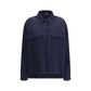 Max Mara Blue Wool Oves Aries Jacket