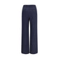 Max Mara Blue Wool Oves Aries Casual Pants