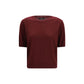 Max Mara Bordeaux Wool Oves Aries T-Shirt