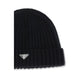 Prada Black Wool Oves Aries Beanie
