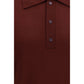Valentino Bordeaux Wool Oves Aries Polo Shirt
