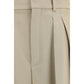 Saint Laurent Beige Wool Oves Aries Dress Pants