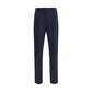 PT Torino Blue Wool Oves Aries Casual Pants