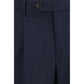 PT Torino Blue Wool Oves Aries Casual Pants