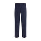 Fendi Blue Wool Oves Aries Dress Pants