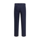 Fendi Blue Wool Oves Aries Dress Pants