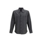 Dolce & Gabbana Gray Wool Oves Aries Dress Shirt