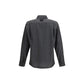 Dolce & Gabbana Gray Wool Oves Aries Dress Shirt