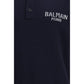 Balmain Blue Wool Oves Aries Polo Shirt