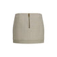 Balmain Beige Wool Oves Aries Mini Skirt
