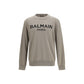 Balmain Bicolor Wool Oves Aries Sweatshirt