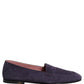 Dolce & Gabbana Violet Velvet Slip On Men Flats Loafers Shoes