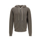 Rick Owens Gray Wool Oves Aries Hoodie