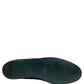 Dolce & Gabbana Black Glitter Brocade Men Dress Loafers Shoes