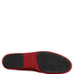 Dolce & Gabbana Red Suede Cross Slip On Dress Loafers Shoes